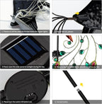 Glintoper Solar Garden Lights, 39 Inch Height Outdoor Metal Peacock Decorative - Image 7