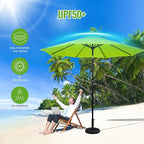 Backyard Expressions 9 ft. Patio Umbrella, Market Table Umbrella w/Tilt and - Image 3