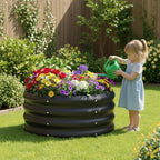 2-Pack 2x1ft Galvanized Raised Garden Bed, Outdoor Planter Bed, Metal Planter - Image 2