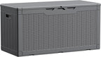 Devoko 100 Gallon Waterproof Large Resin Deck Box Indoor Outdoor Lockable by DEVOKO