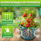 10 Gallon Grow Bags, 7 Pack Colorful Fabric Plant Pots - Image 5