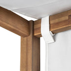 Scott Living Outdoor Acacia Wood Daybed - Image 10