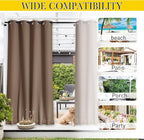 NICETOWN 2 Panels Outdoor Curtains - Image 6