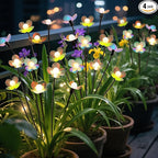 Solar Garden Lights, 4 Pack 24 LED Solar Swaying Flower Light, Waterproof by MRHEPHAESTUS