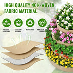 4 Pcs Plant Grow Bags 4 Tiered Strawberry Planter Tower Fabric Raised Garden - Image 5