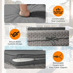 14-Seat Outdoor Wicker Patio Furniture Set - Image 7