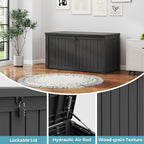 Outdoor Storage Box, Resin Deck Boxes Indoor and outdoor, Waterproof Storage - Image 3