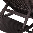 Christopher Knight Home Blanche Outdoor Faux Wicker Chaise Lounge, Dark Brown - Image 6