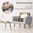 8Pcs Stretch Patio Cushion Covers, - Image 5