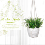 YIBOT 3 Pack Macrame Plant Hanger Indoor Hanging Planter - Image 6