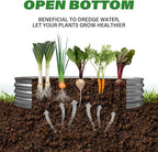 Galvanized Raised Garden Bed for Outdoor: 4X2X1ft Durable Metal Vegetable Plant - Image 5