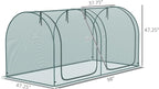 Outsunny 8' x 4' Crop Cage, Plant Protection Tent - Image 7