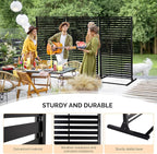 VINGLI Metal Privacy Screen for Outdoor, Decorative Room Divider for Patio - Image 3