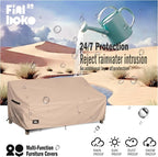 3-Seater Outdoor Couch Cover, 100% Waterproof Heavy Duty Patio Furniture Covers - Image 4