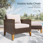 PHI VILLA 2-Piece Outdoor Wicker Furniture Set - Image 6