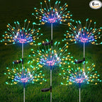 FOOING 6 Pcs Solar Garden Lights Solar Firework Lights, 200 LED String Light 2 by FOOING