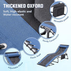 Devoko 4-Fold Padded Portable Folding Outdoor Chaise Lounge Heavy Duty - Image 6