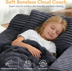 wanan 45.7" Chaise Lounge Chair Indoor, Corduroy Boneless Cloud Lounge Chair - Image 4