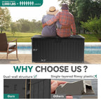 YITAHOME 150 Gallon Large Deck Box - Image 2