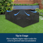 Easy-Going Square Patio Furniture Cover Waterproof Outdoor Dining Table and - Image 7