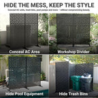 6FT Metal Privacy Screen Outdoor – Decorative Laser Cut Privacy Fence Panel - Image 8