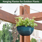 12 inch Large Hanging Planters for Indoor Outdoor Plants, Hanging Baskets for - Image 6