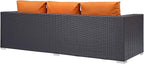 Modway Convene Wicker Rattan Outdoor Patio Sofa - Image 6