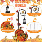 Turkey Garden Metal Stake with Solar Light, Outdoor Solar lamp Decoration - Image 3