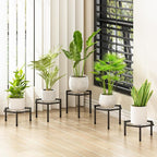 5-Pack Metal Plant Stands, Anti-Rust Iron Flower Pot Stand Plant Pot Shelf - Image 7