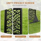 VINGLI Privacy Fence Panels, 72H’’ x 47W’’ Metal Privacy Screen Freestanding - Image 6