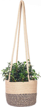 Hanging Planter Basket Jute Rope Woven Plant Hangers Indoor Hanging Plant - Image 4