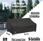 2-Seater Outdoor Couch Cover, 100% Waterproof Heavy Duty Patio Sofa Covers - Image 2