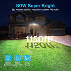 Olafus 80W Flood Lights Outdoor, Switch Controlled 8000LM LED Security Lights - Image 2
