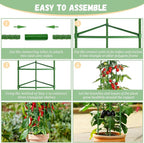 Legigo 8-Pack Tomato Cage for Garden Plant Support- Up to 48inch Garden Stakes - Image 4