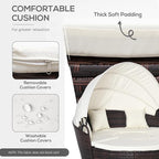 Outsunny 4-Piece Round Convertible Daybed - Image 6