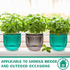 Meanplan 4 Pcs Self Watering Hanging Planter Indoor 6.5 Inch Hanging Baskets - Image 6