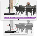 PURPLE LEAF 11.5' X 11.5' Telescopic Patio Umbrella - Image 5