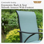 Sophia & William Outdoor Bar Set, Patio Bar Table and Chairs Set, Bar Height - Image 4