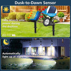 T-SUNUS Christmas Solar Powered LED Spot Light White 6000K, Separated Panel - Image 2