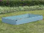 2 Pack 6x3x1FT Galvanized Raised Garden Beds Kit Outdoor Metal Gardening - Image 5