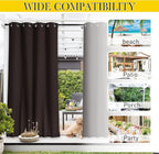 NICETOWN 2 Panels Outdoor Curtains - Image 8