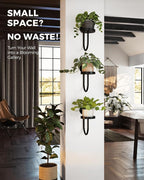 Bamworld Hanging Planters for Indoor Plants Wall Plant Holder Plant Hanger - Image 5