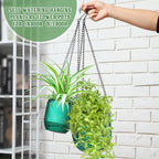 Maxcheck 4 Pcs Self Watering Hanging Planters Indoor Gift 6.5'' 4.5'' Hanging - Image 3