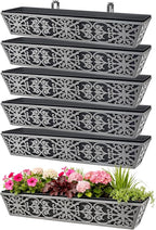 6 Pack 30 Inch Window Boxes Planter by KarlliuHOMEGARDEN