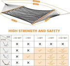 Lazy Daze Hammocks Double Rope Hammock, 2 Person Traditional Outdoor Hand Woven - Image 6