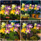 Solar Garden Lights Outdoor, 4 Pack Flower Lights - Image 6