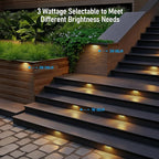 LEONLITE 8-Pack 4 Inch LED Hardscape Lighting, Update Retaining Wall Lights - Image 2