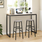 Bar Stools, 28 Inch Kitchen Breakfast Bar Stools, Industrial Stools, Easy - Image 7