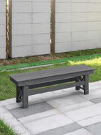 HDPE Outdoor Bench, Poly Lumber Adirondack Benches, Fade-Resistant HDPE Garden - Image 4