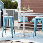 Furmax Bistro Pub Table Round Bar Height Cocktail Table - Image 7